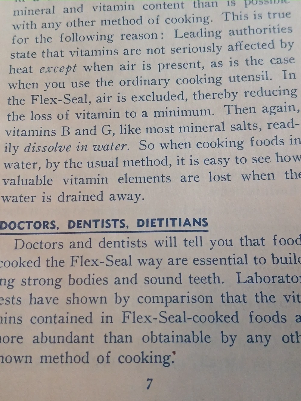 Vintage 40's Instruction & Recipe Booklet 